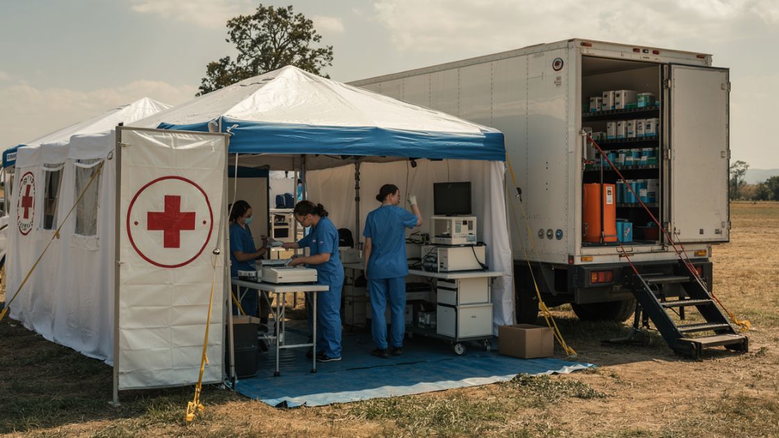 cold storage containers for mobile clinics