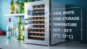 white wine storage temperature
