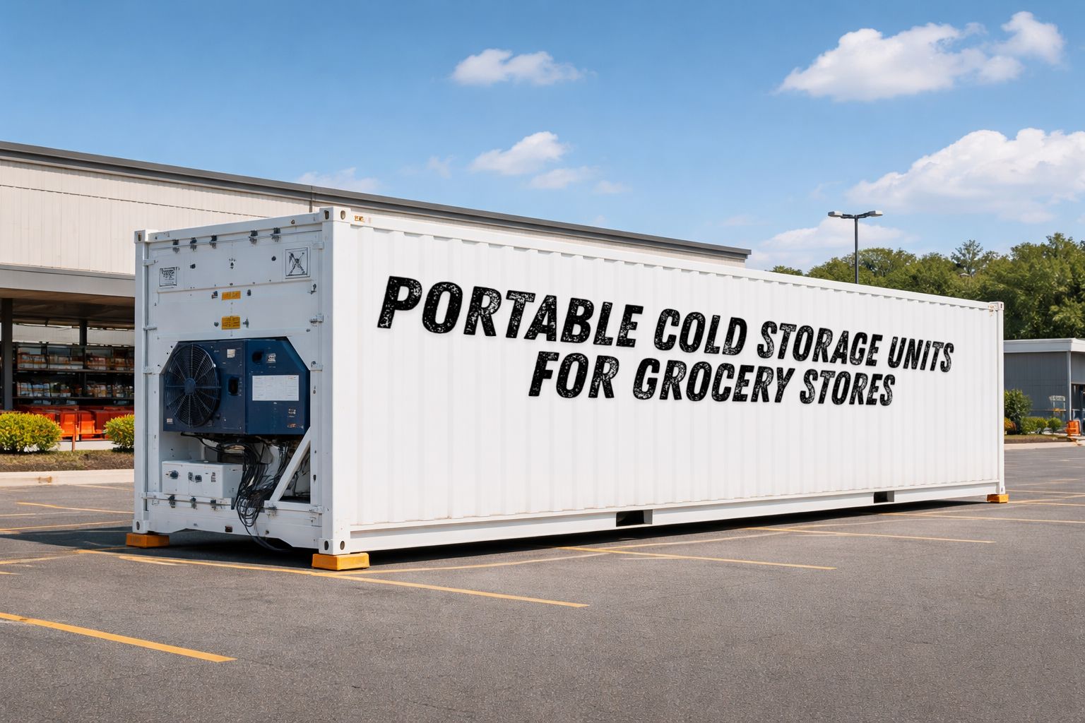 Portable Cold Storage for Grocery stores