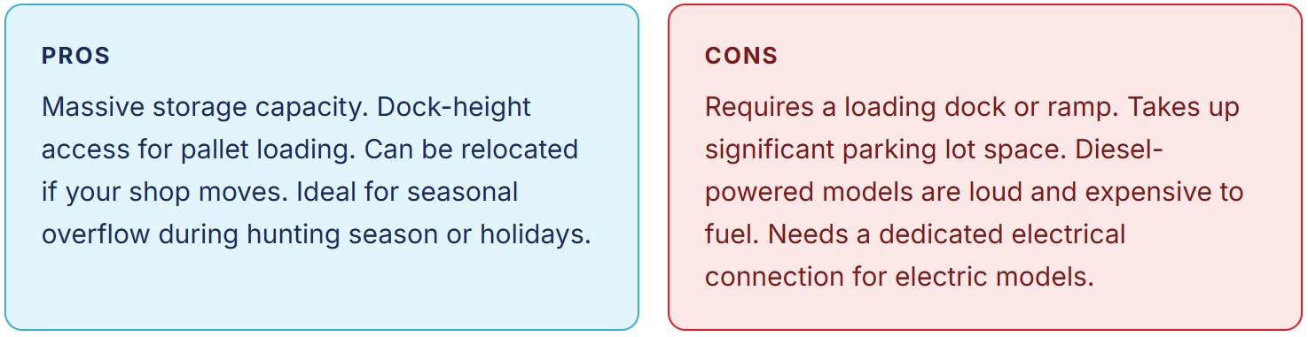 Freezer trailer pros and cons