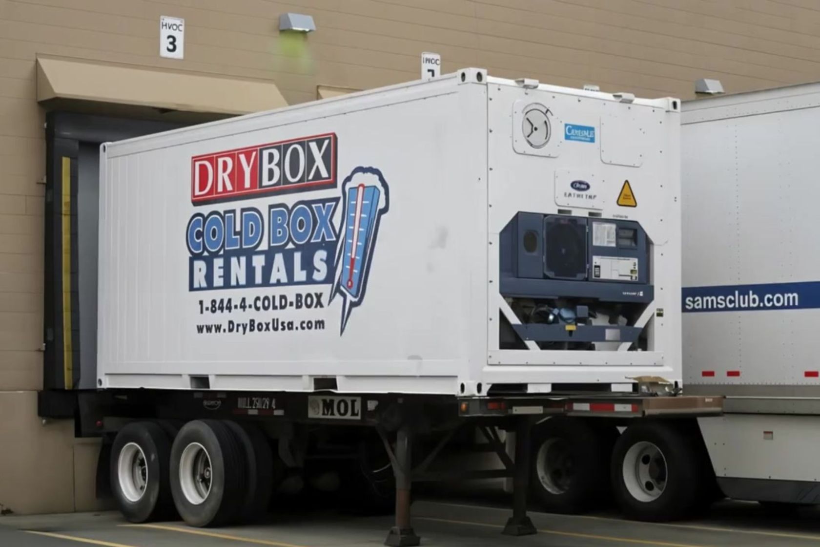 Cold Box Rentals reefer trailer