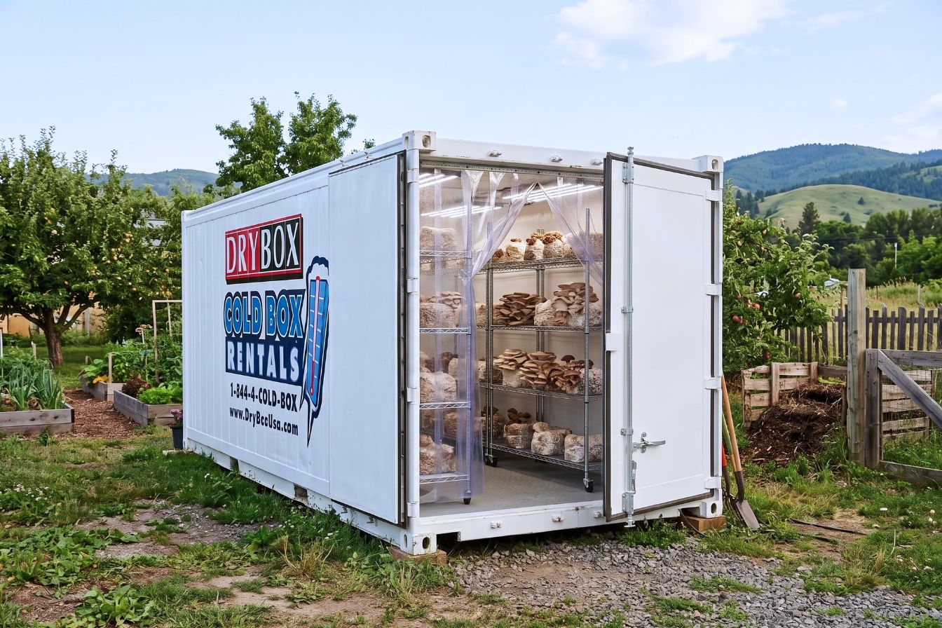 Climate Controlled Shipping Containers for Growing Mushrooms
